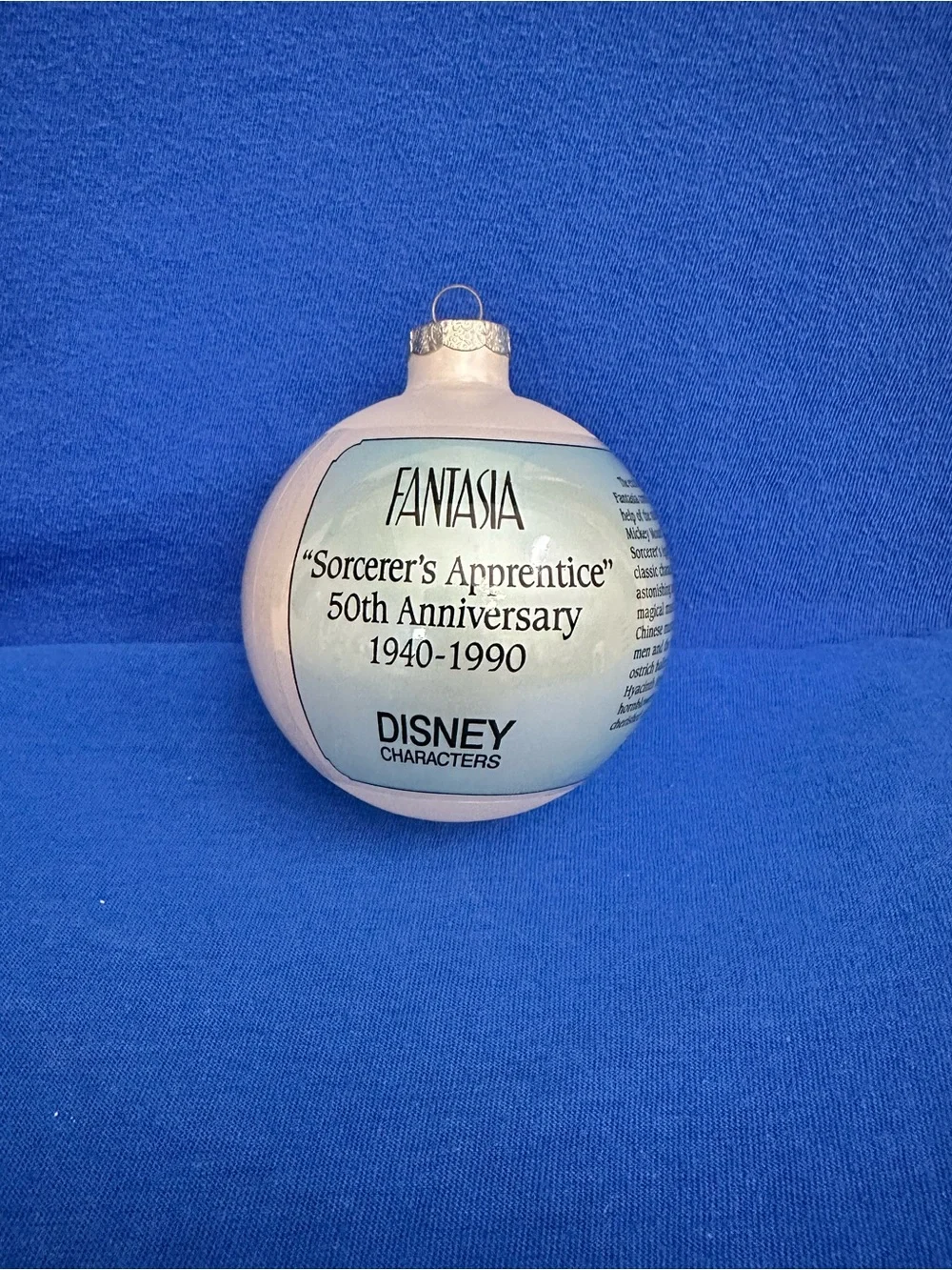 VTG Walt Disney's Fantasia Christmas Ornament Set of 2-Fantasia 50th Anniversary - Picture 5 of 15